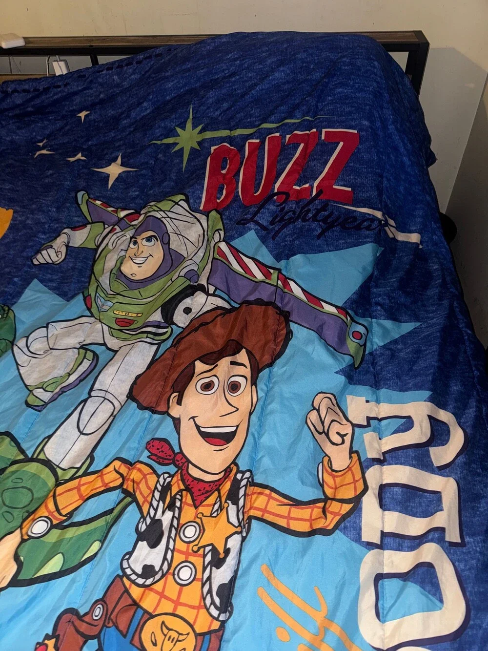 Disney Pixar Toy Story Blanket 50 x 36.5 Inches Blue Polyester Throw